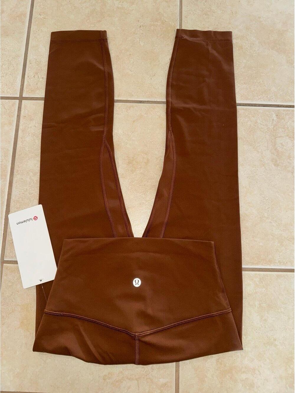 Lululemon Align High Rise 23” Roasted Brown Size 4 NWT